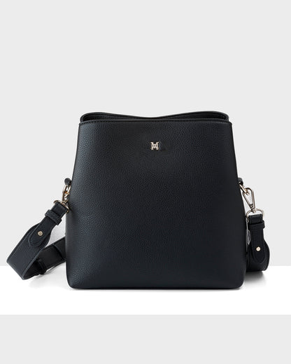 Joanie 3 Compartment Crossbody Bucket Bag-Crossbody Bags-PEROZ Accessories