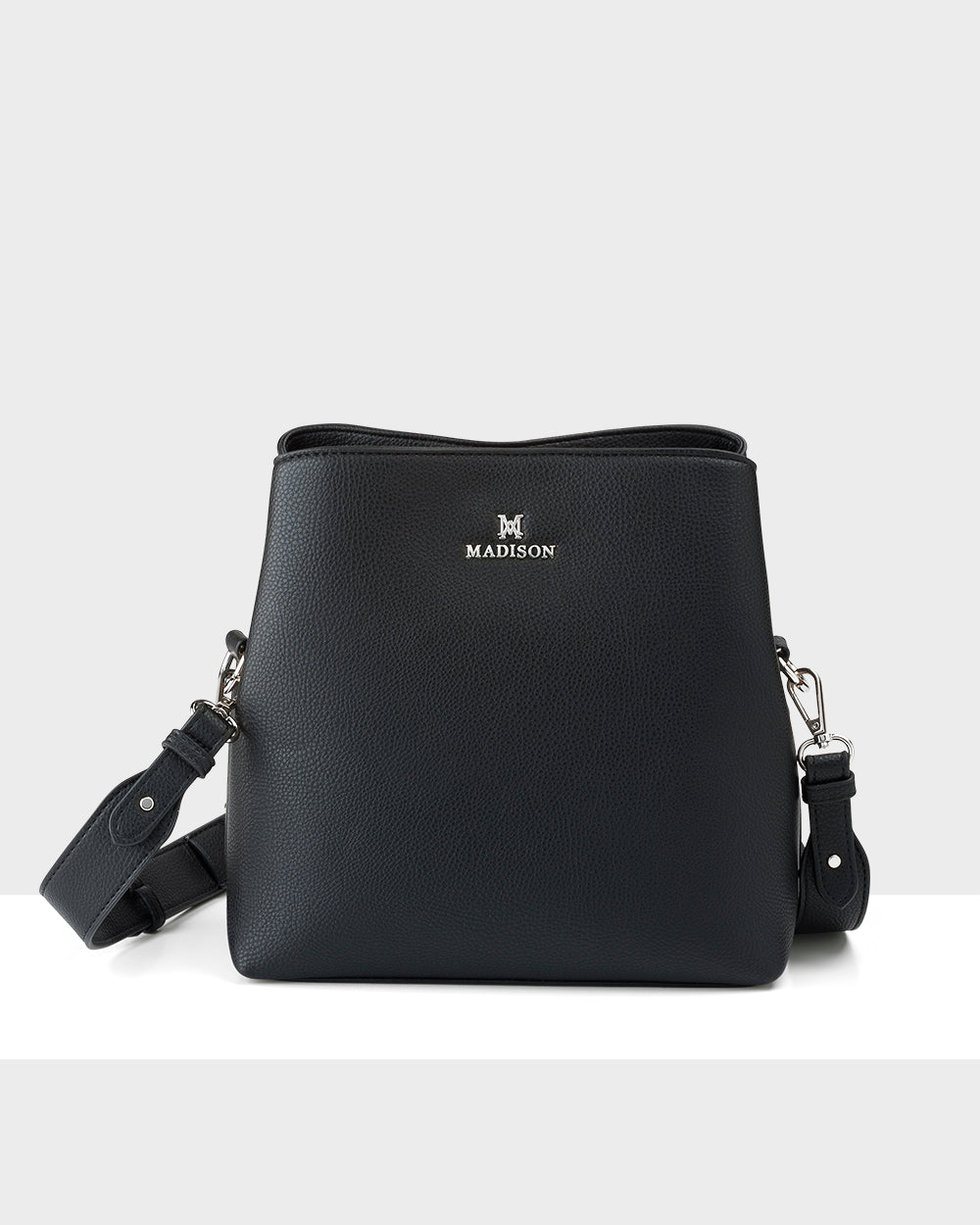 Joanie 3 Compartment Crossbody Bucket Bag-Handbags-PEROZ Accessories