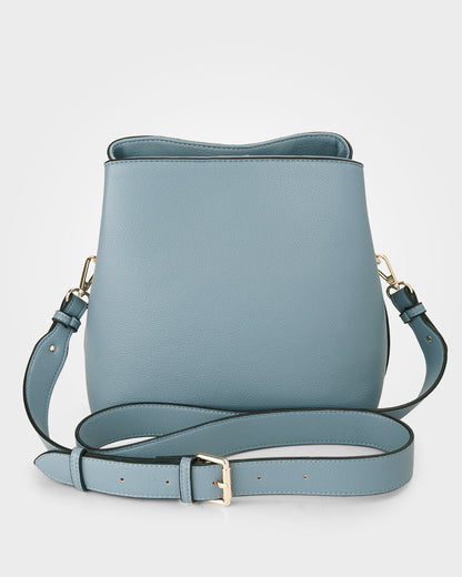 Danni Small 3 Compartment Bucket Crossbody Bag-Handbags-PEROZ Accessories