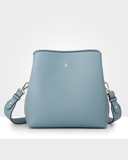 Danni Small 3 Compartment Bucket Crossbody Bag-Handbags-PEROZ Accessories