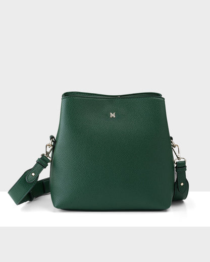 Joanie 3 Compartment Crossbody Bucket Bag-Crossbody Bags-PEROZ Accessories