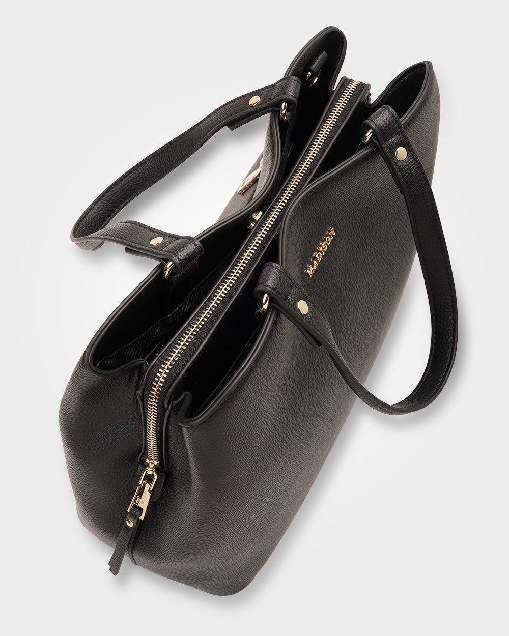 Katherine Medium Satchel With 3 Compartments &amp; Crossbody Strap-Handbags-PEROZ Accessories