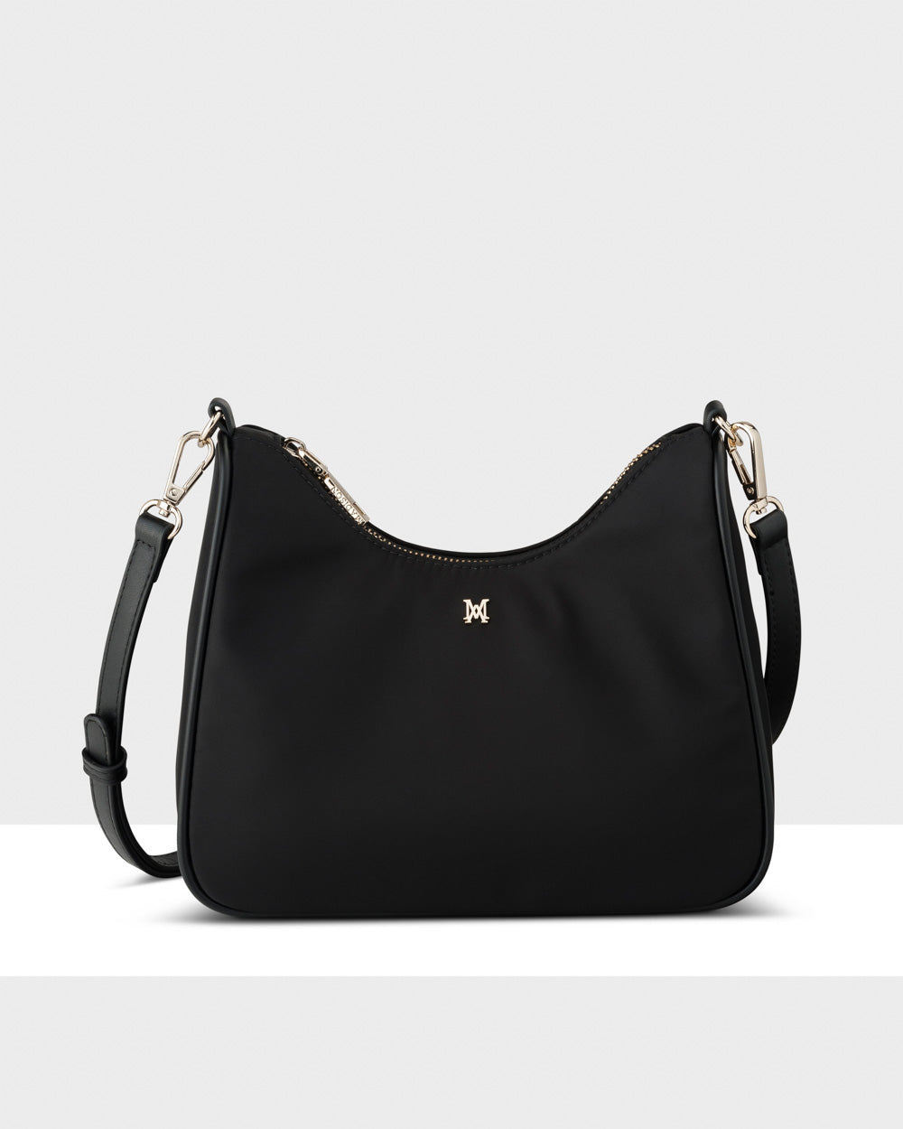 Olivia Nylon Crescent Crossbody Bag + Monogram Bag Strap-PEROZ Accessories