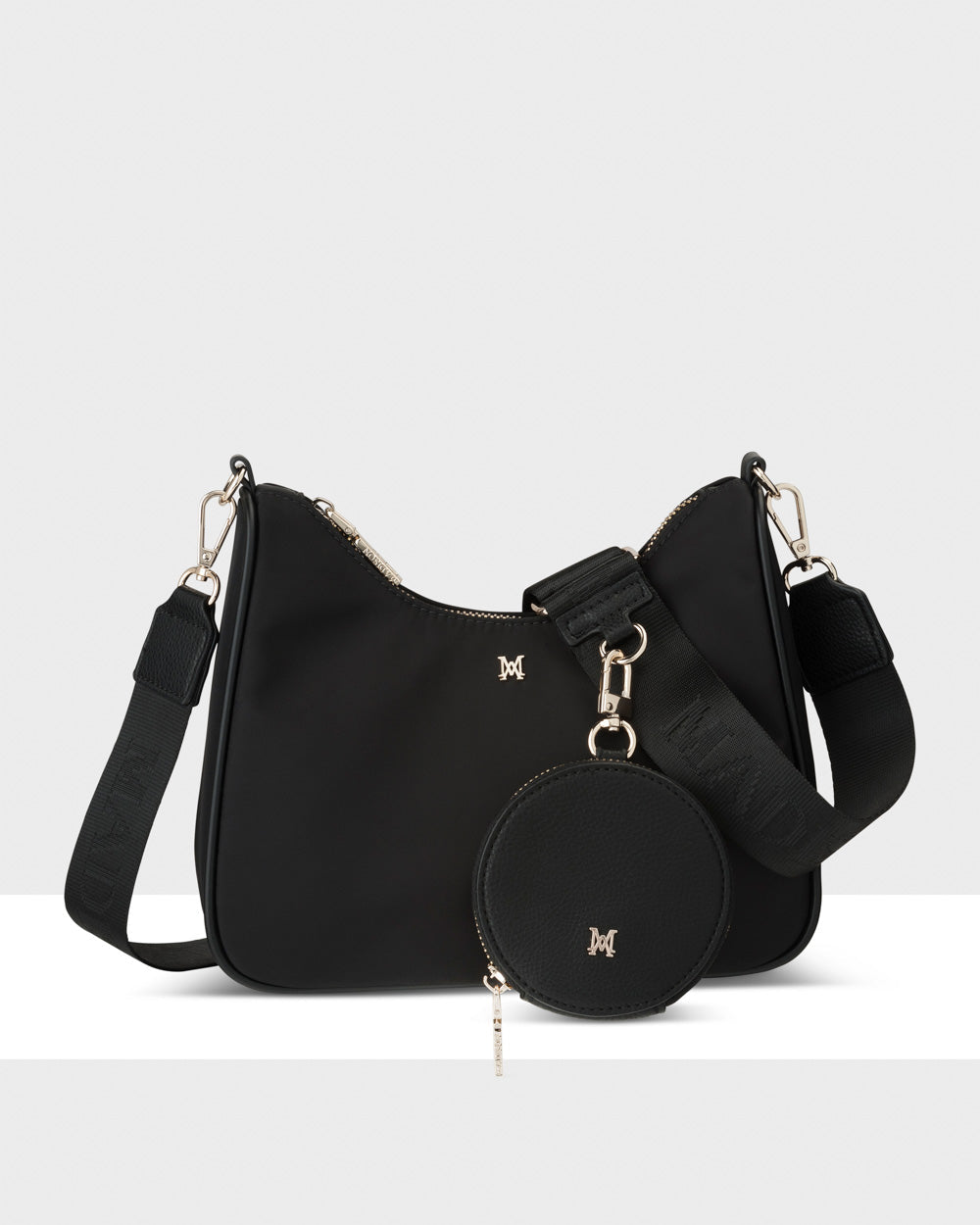 Olivia Nylon Crescent Crossbody Bag + Utility Bag Strap-PEROZ Accessories