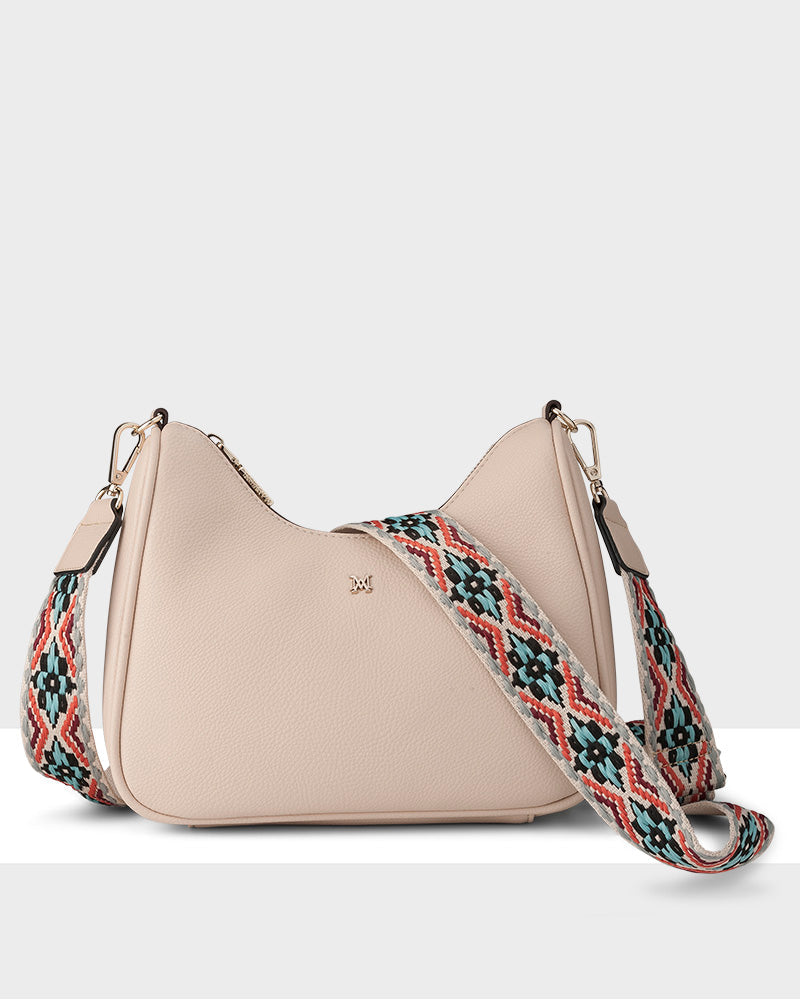 Olivia Crescent Crossbody With Chain + Aztec Bag Strap-PEROZ Accessories
