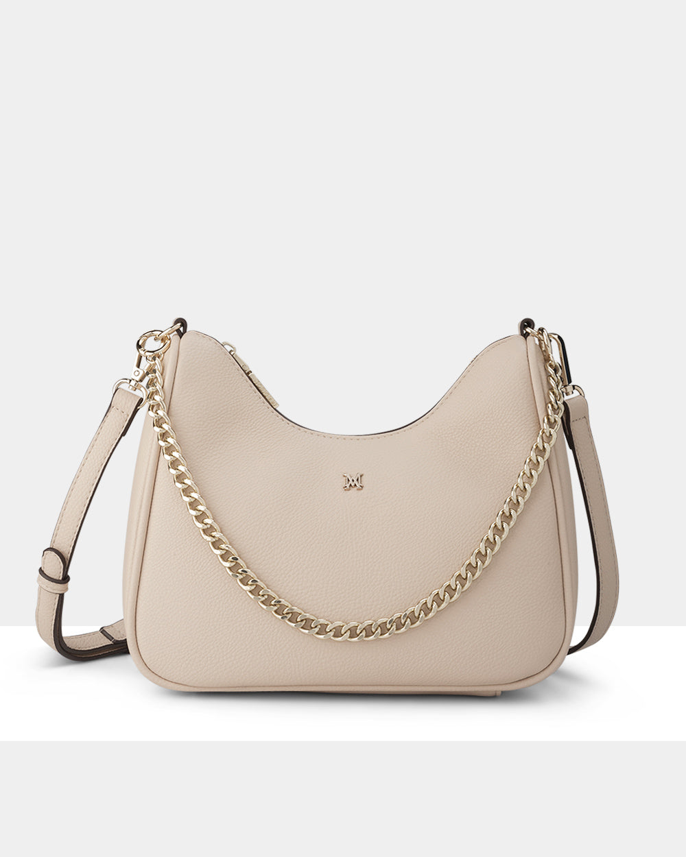Olivia Crescent Hobo Crossbody With Chain Strap-PEROZ Accessories