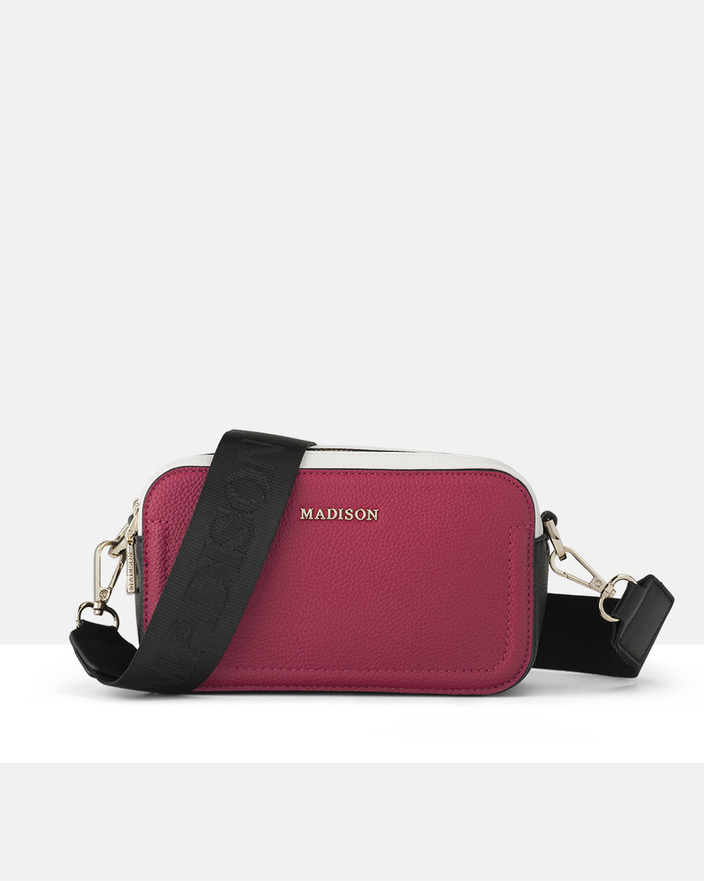 Maddie Double Zip Camera Crossbody Bag + Monogram Bag Strap-PEROZ Accessories