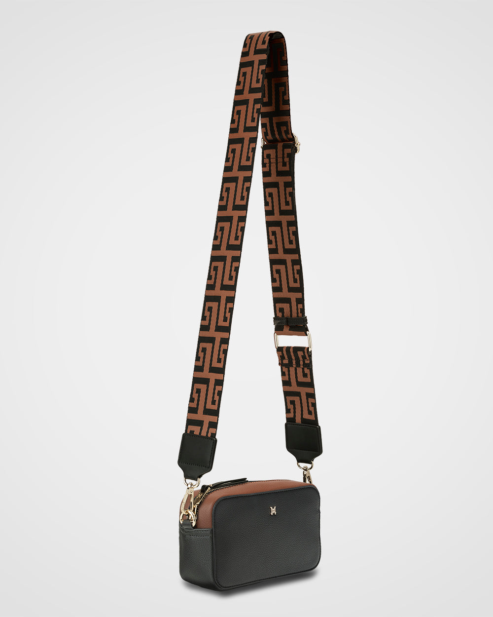 Madison Rima Boxy Small Camera Bag With Graphic Strap-Handbags-PEROZ Accessories