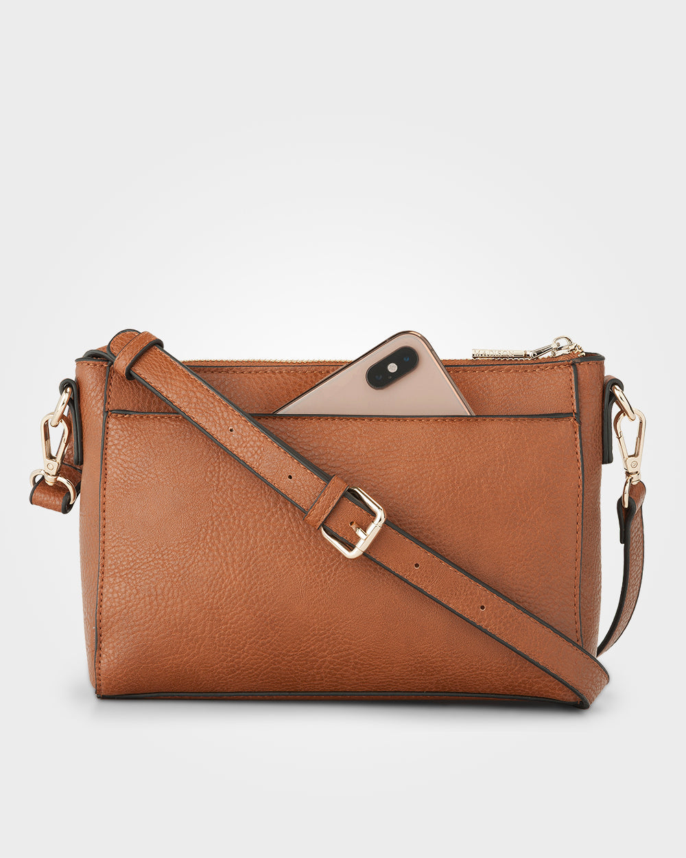 Eden Zip Top Crossbody Bag-Handbags-PEROZ Accessories