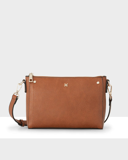 Eden Zip Top Crossbody Bag-Handbags-PEROZ Accessories
