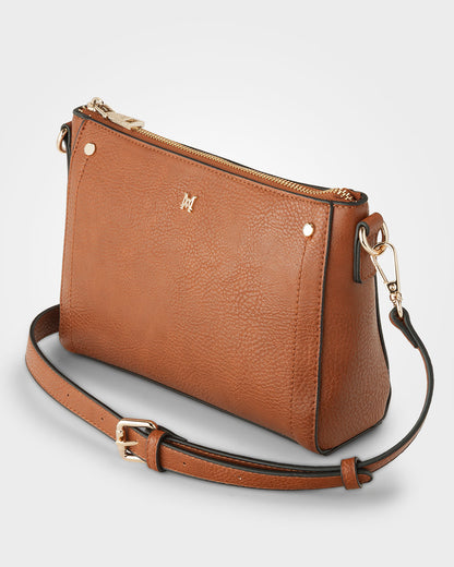 Eden Zip Top Crossbody Bag-Handbags-PEROZ Accessories