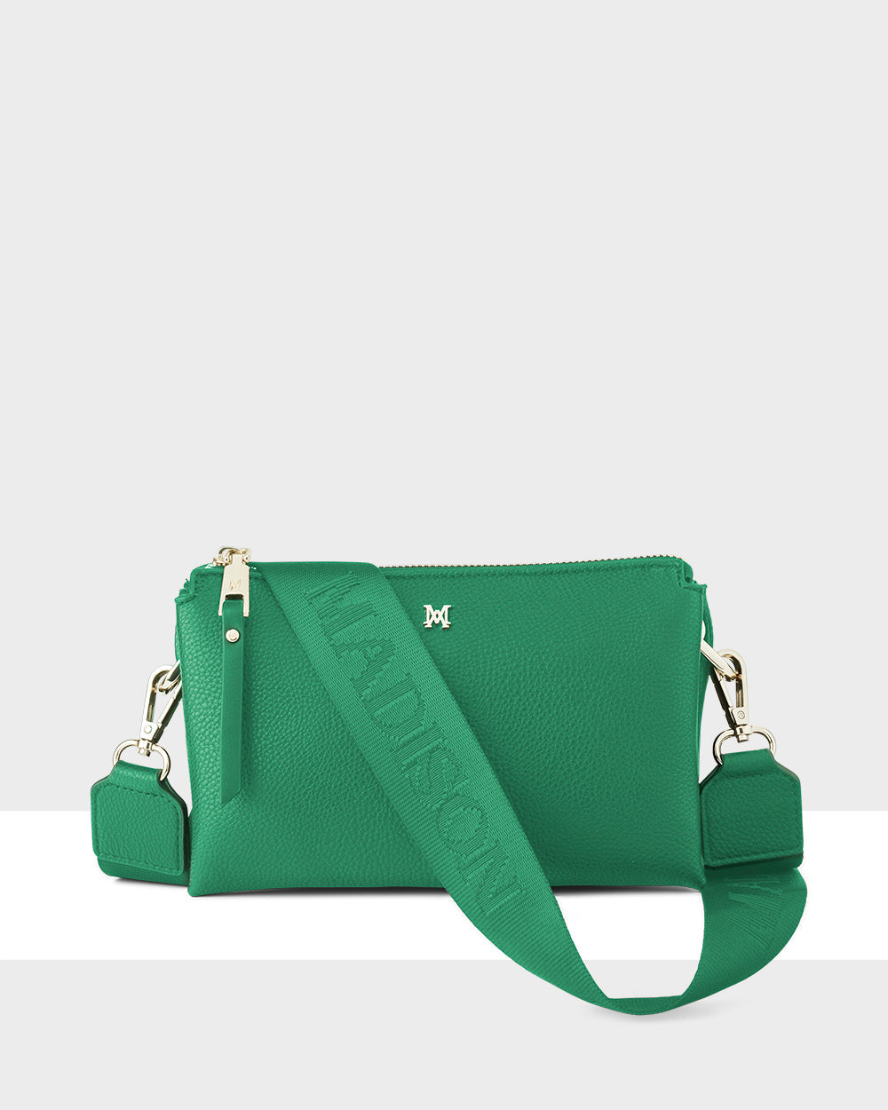 Josie Small 3 Compartment Crossbody Bag With Monogram Strap-Handbags-PEROZ Accessories