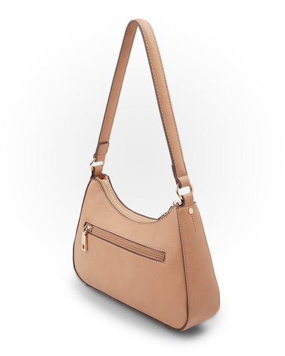 Jo Convertible Small Hobo Shoulder Bag With Monogram Crossbody Strap-Handbags-PEROZ Accessories