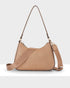 Jo Convertible Small Hobo Shoulder Bag With Monogram Crossbody Strap-Handbags-PEROZ Accessories