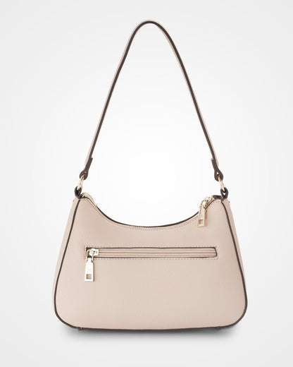 Jo Convertible Small Hobo Shoulder Bag With Monogram Crossbody Strap-Handbags-PEROZ Accessories