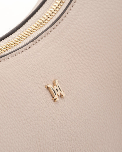 Jo Convertible Small Hobo Shoulder Bag With Monogram Crossbody Strap-Handbags-PEROZ Accessories