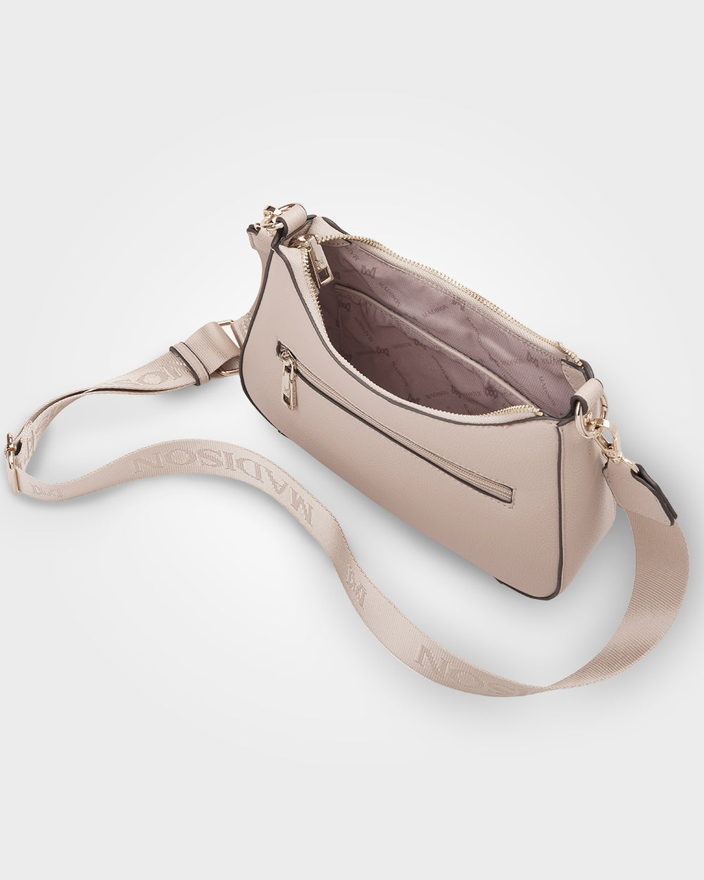 Jo Convertible Small Hobo Shoulder Bag With Monogram Crossbody Strap-Handbags-PEROZ Accessories
