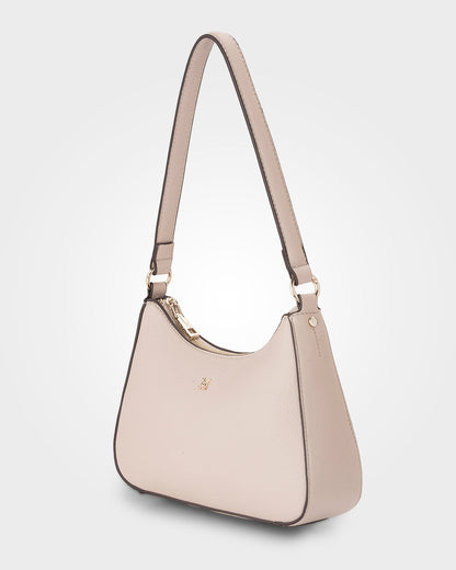 Jo Convertible Small Hobo Shoulder Bag With Monogram Crossbody Strap-Handbags-PEROZ Accessories