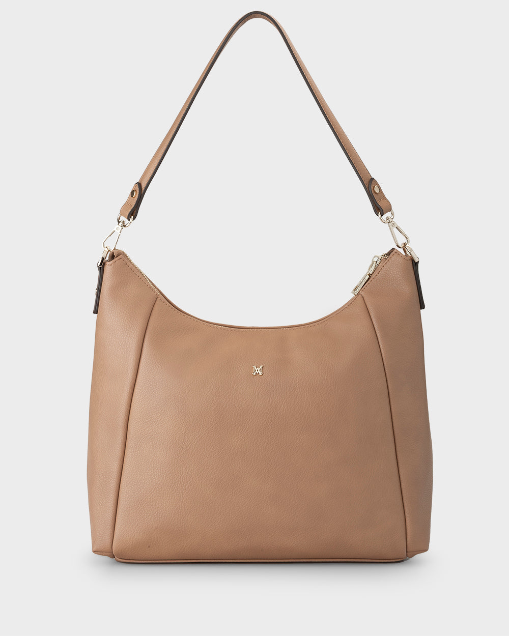 Raquel Soft Large Zip Pocket Hobo Shoulder Bag-Handbags-PEROZ Accessories