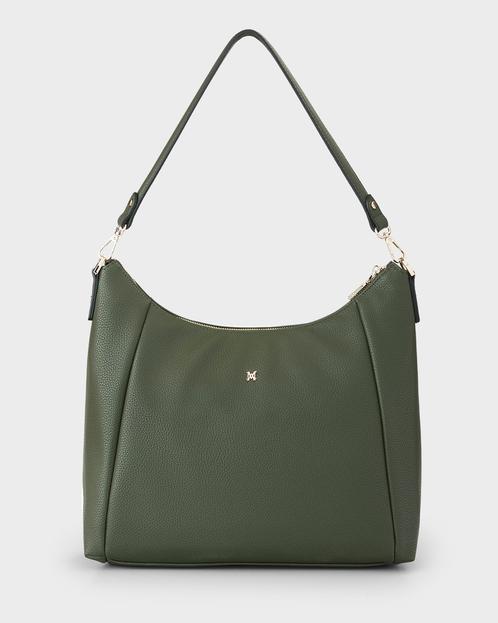 Raquel Soft Large Zip Pocket Hobo Shoulder Bag-Handbags-PEROZ Accessories