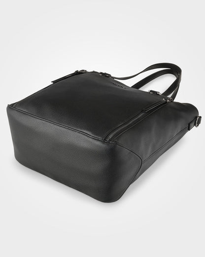 Amelia Large Zip Detail Tote With Crossbody Strap-Handbags-PEROZ Accessories