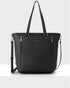 Amelia Large Zip Detail Tote With Crossbody Strap-Handbags-PEROZ Accessories