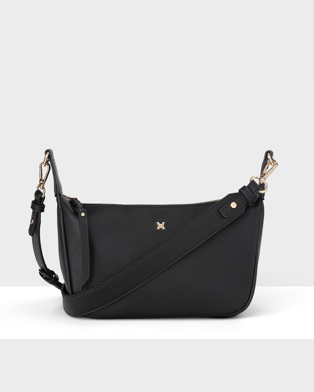 Ella Zip Top Crossbody Bag With Plait Zip Puller Detail-Handbags-PEROZ Accessories