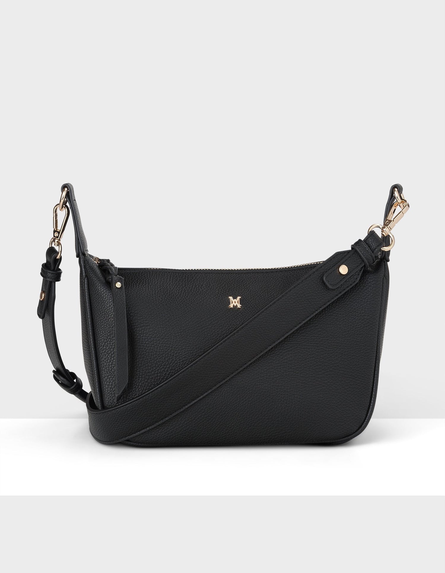 Ella Zip Top Crossbody Bag With Plait Zip Puller Detail-Handbags-PEROZ Accessories