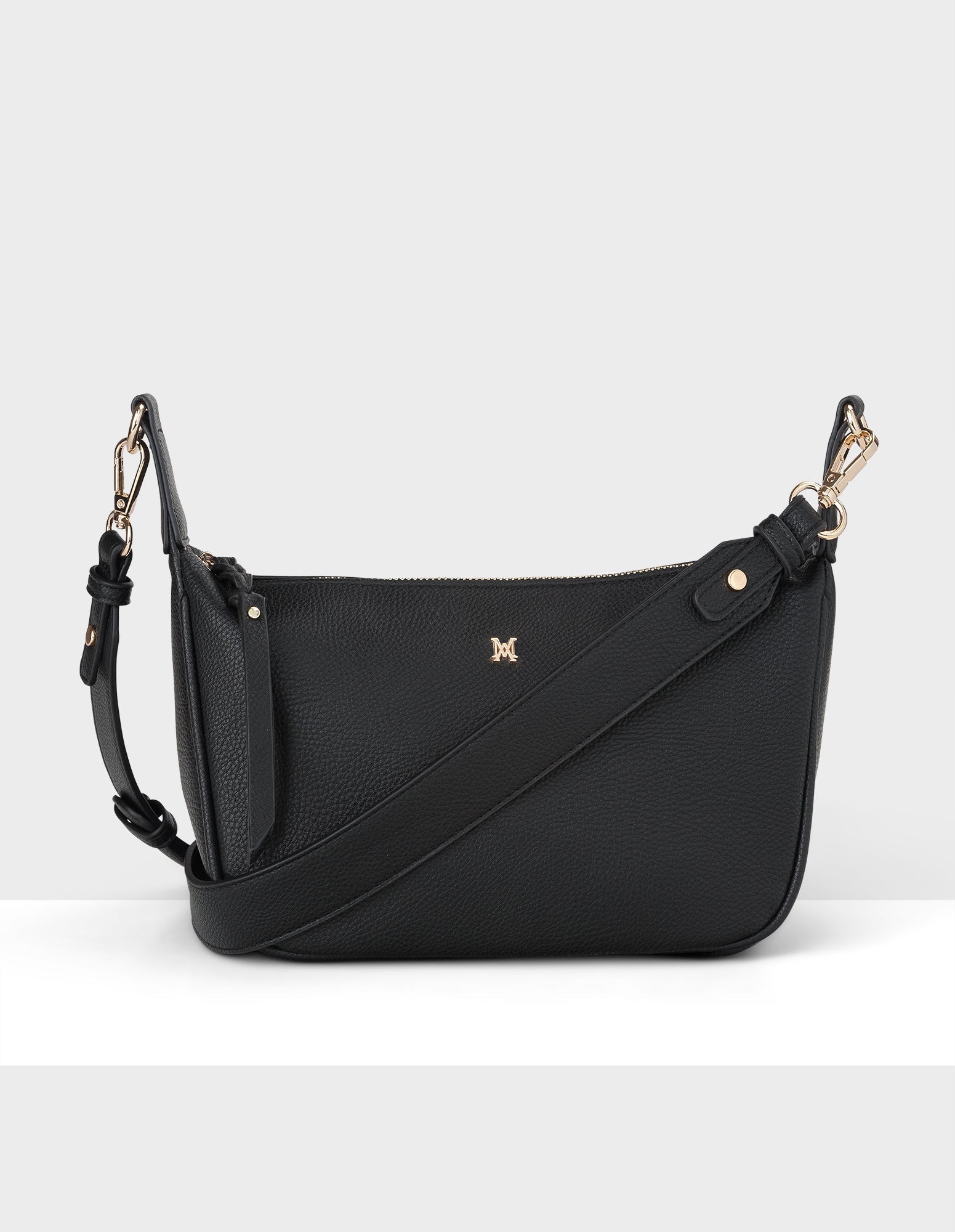 Ella Zip Top Crossbody Bag With Plait Zip Puller Detail-Handbags-PEROZ Accessories