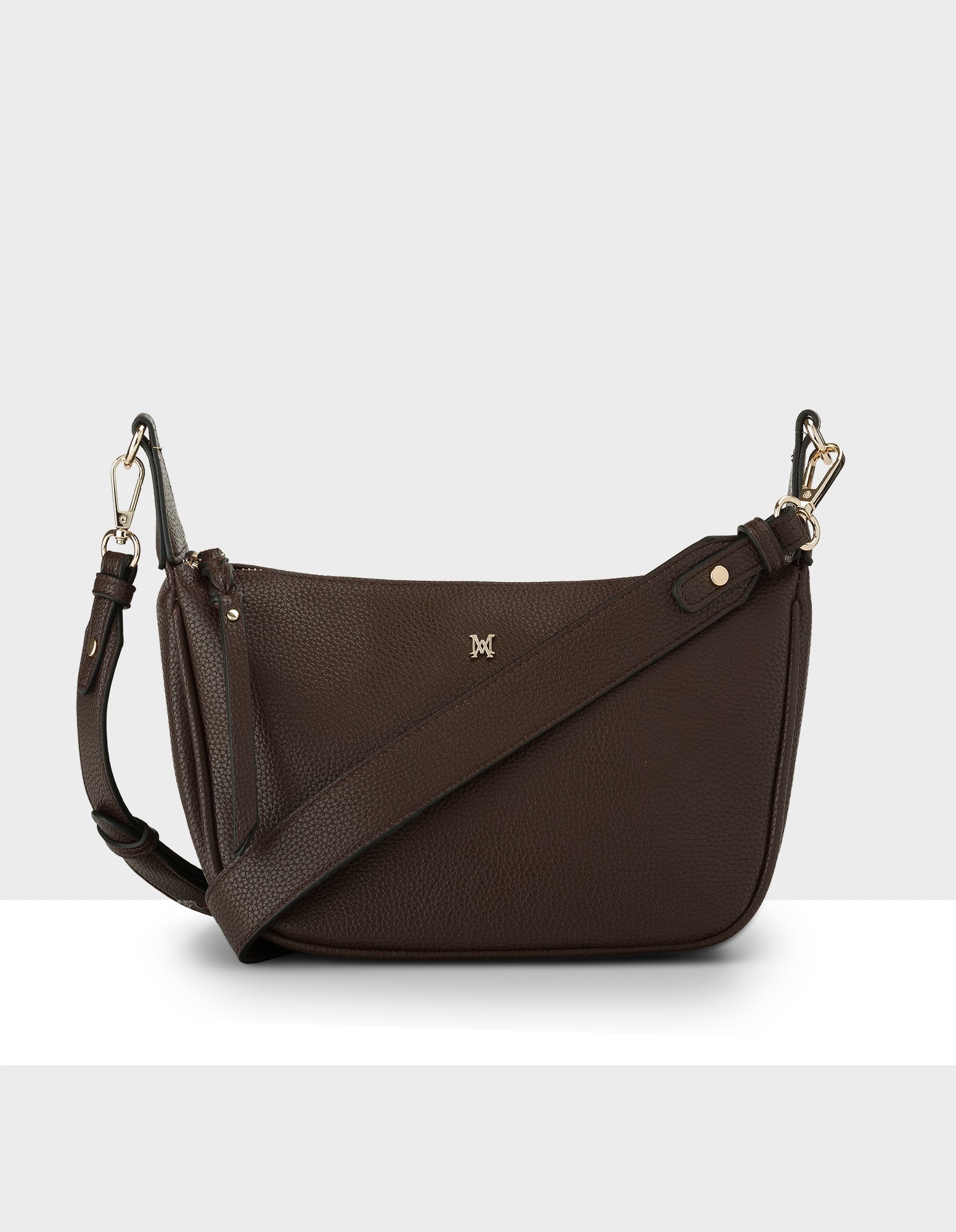 Ella Zip Top Crossbody Bag With Plait Zip Puller Detail-Handbags-PEROZ Accessories