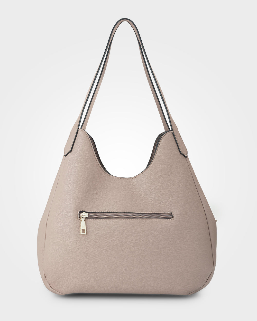 Angela Large 3 Compartment Scoop Hobo Soft Shoulder Bag-Handbags-PEROZ Accessories