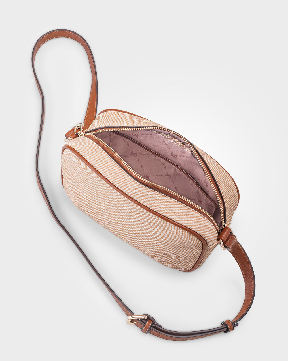 Roxanne Small Camera Crossbody Bag With Front Zip Pocket-Handbags-PEROZ Accessories