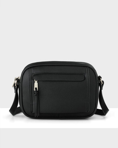 Roxanne Small Camera Crossbody Bag With Front Zip Pocket-Handbags-PEROZ Accessories