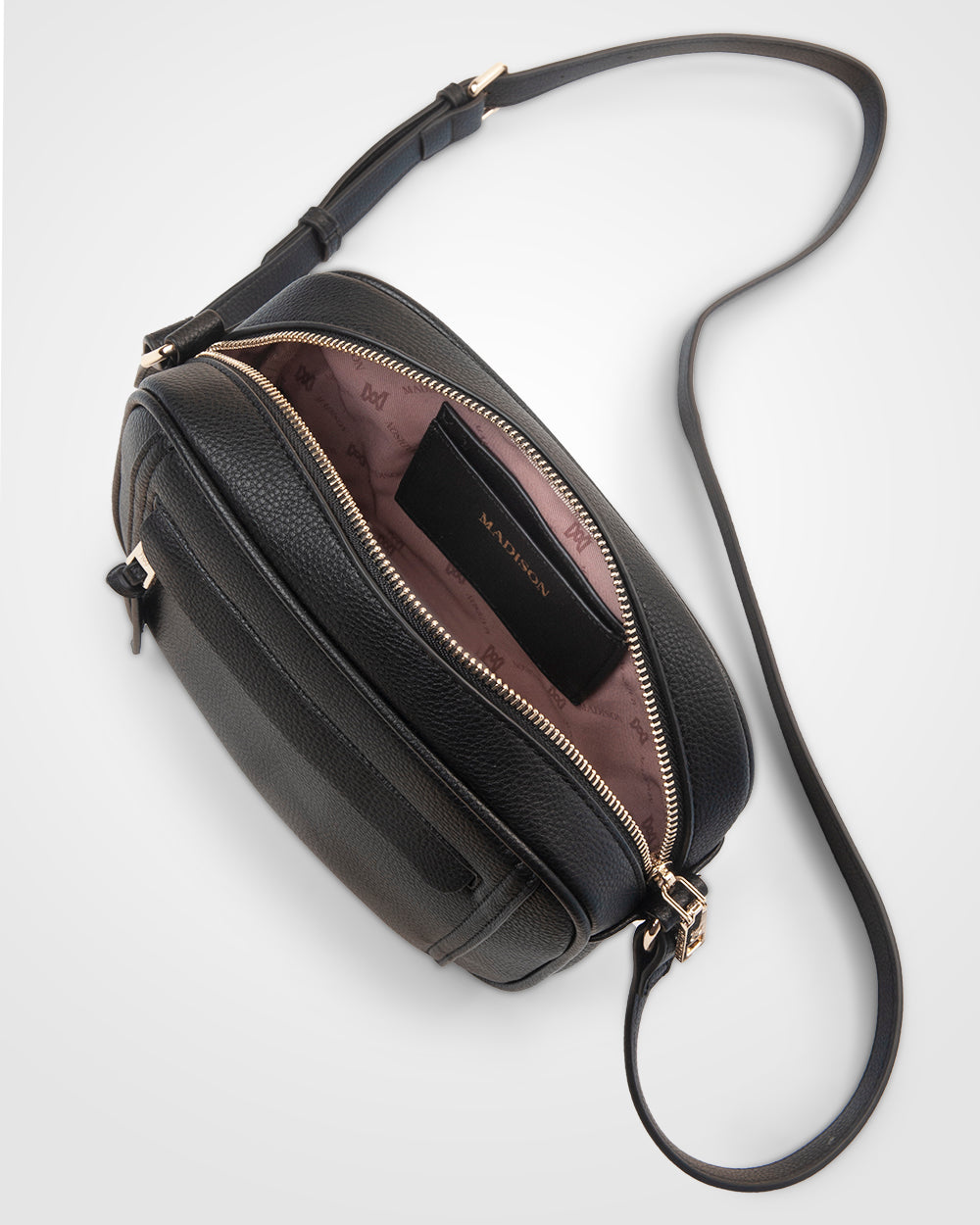 Roxanne Small Camera Crossbody Bag With Front Zip Pocket-Handbags-PEROZ Accessories