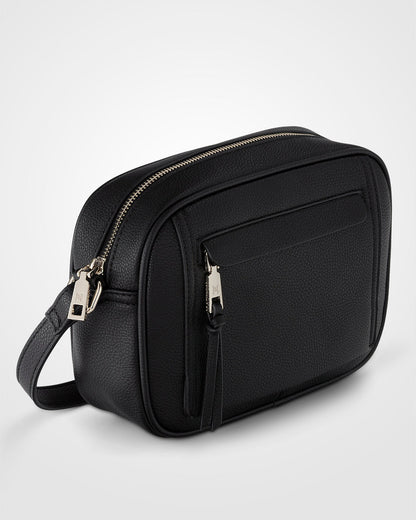 Roxanne Small Camera Crossbody Bag With Front Zip Pocket-Handbags-PEROZ Accessories