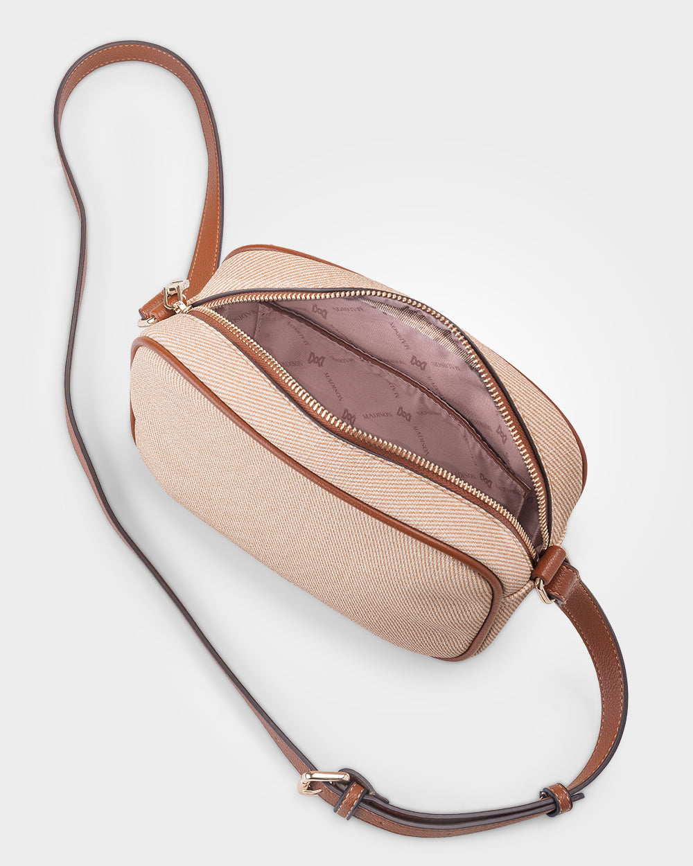 Roxanne Small Camera Crossbody Bag With Front Zip Pocket-Handbags-PEROZ Accessories