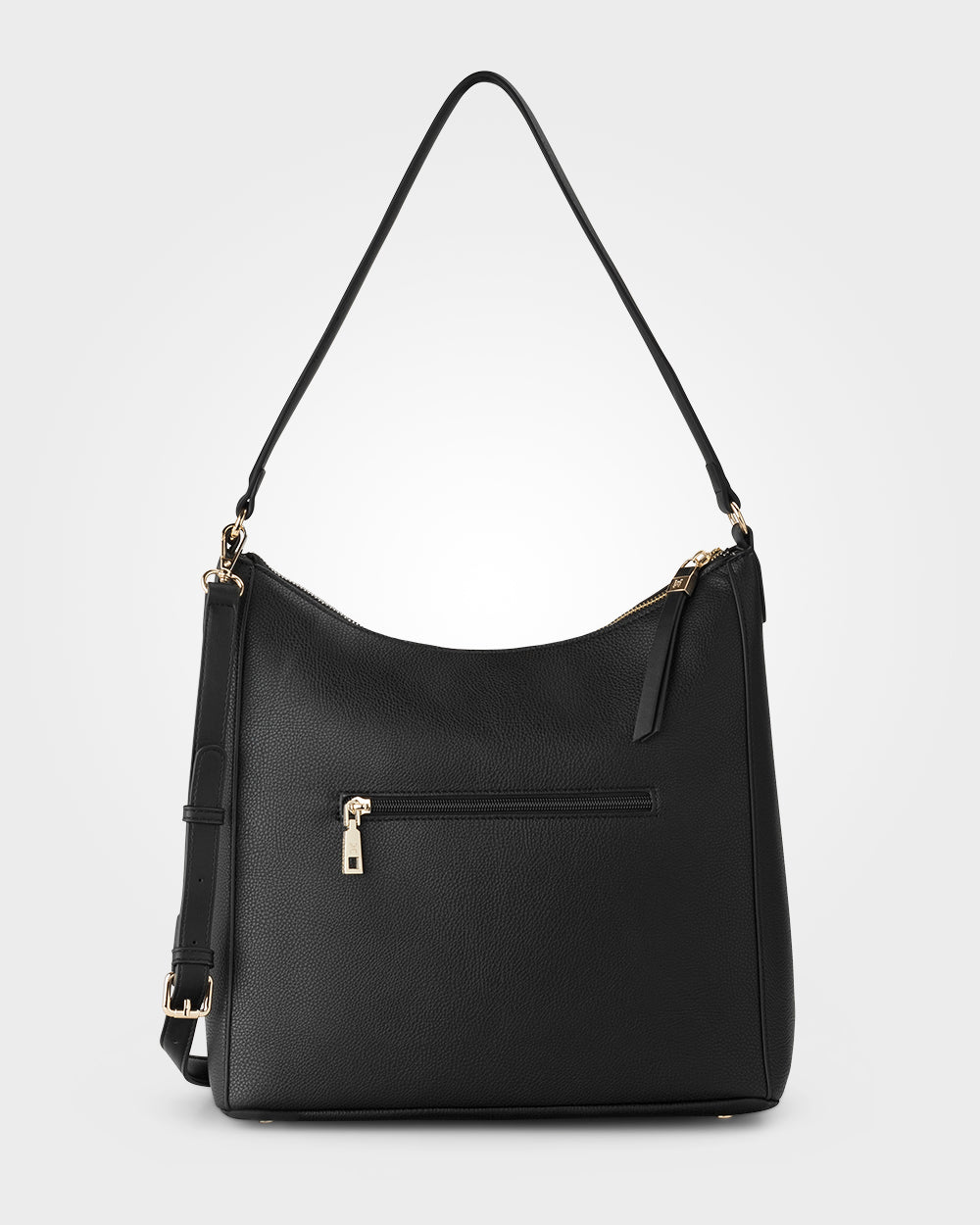 Renata Large Hobo Shoulder Bag With Crossbody Strap-Handbags-PEROZ Accessories