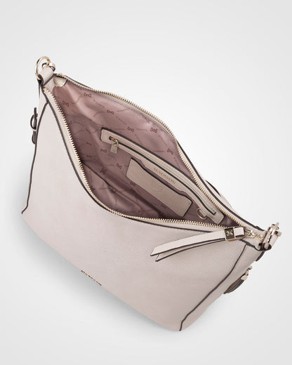 Renata Large Hobo Shoulder Bag With Crossbody Strap-Handbags-PEROZ Accessories