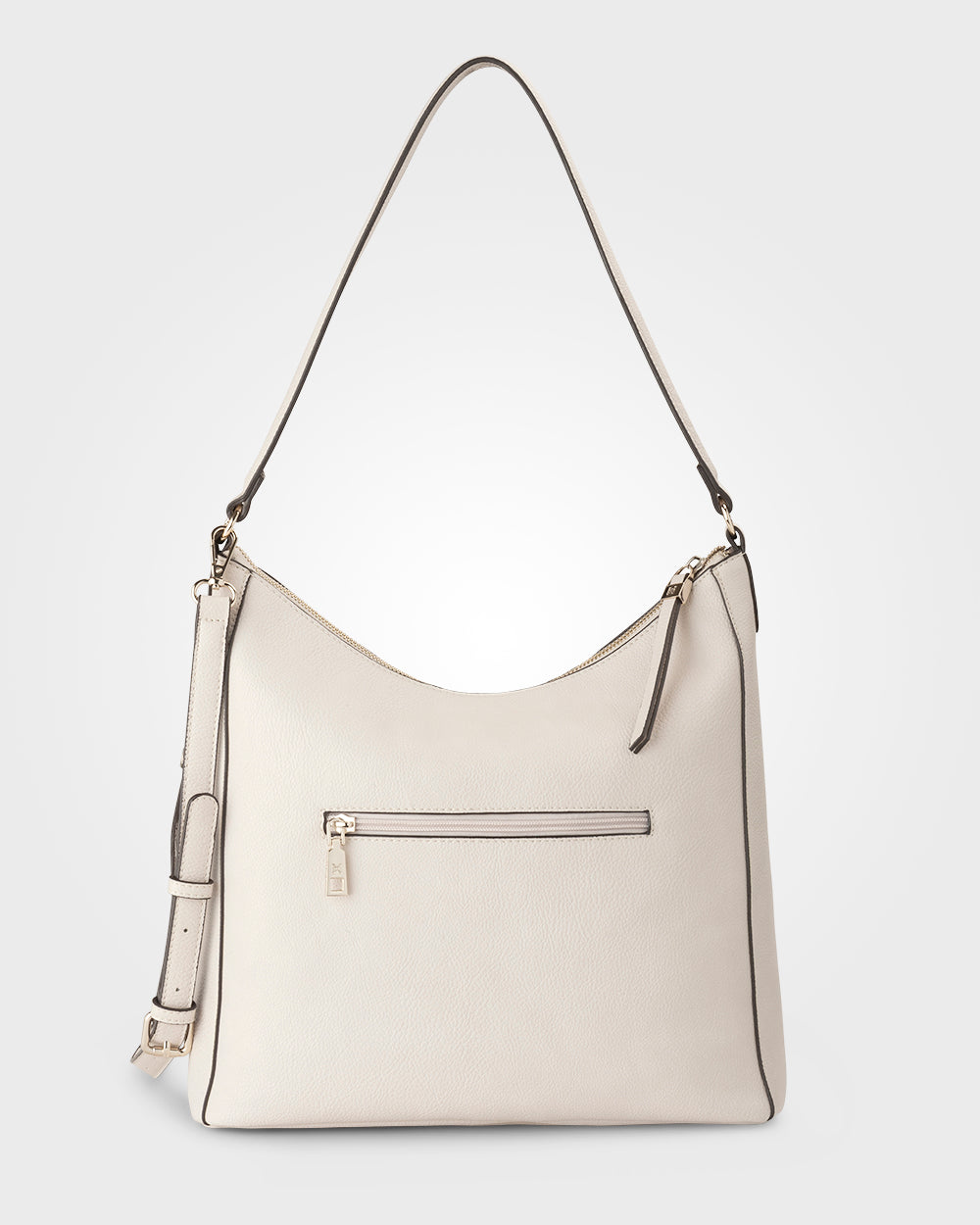 Renata Large Hobo Shoulder Bag With Crossbody Strap-Handbags-PEROZ Accessories