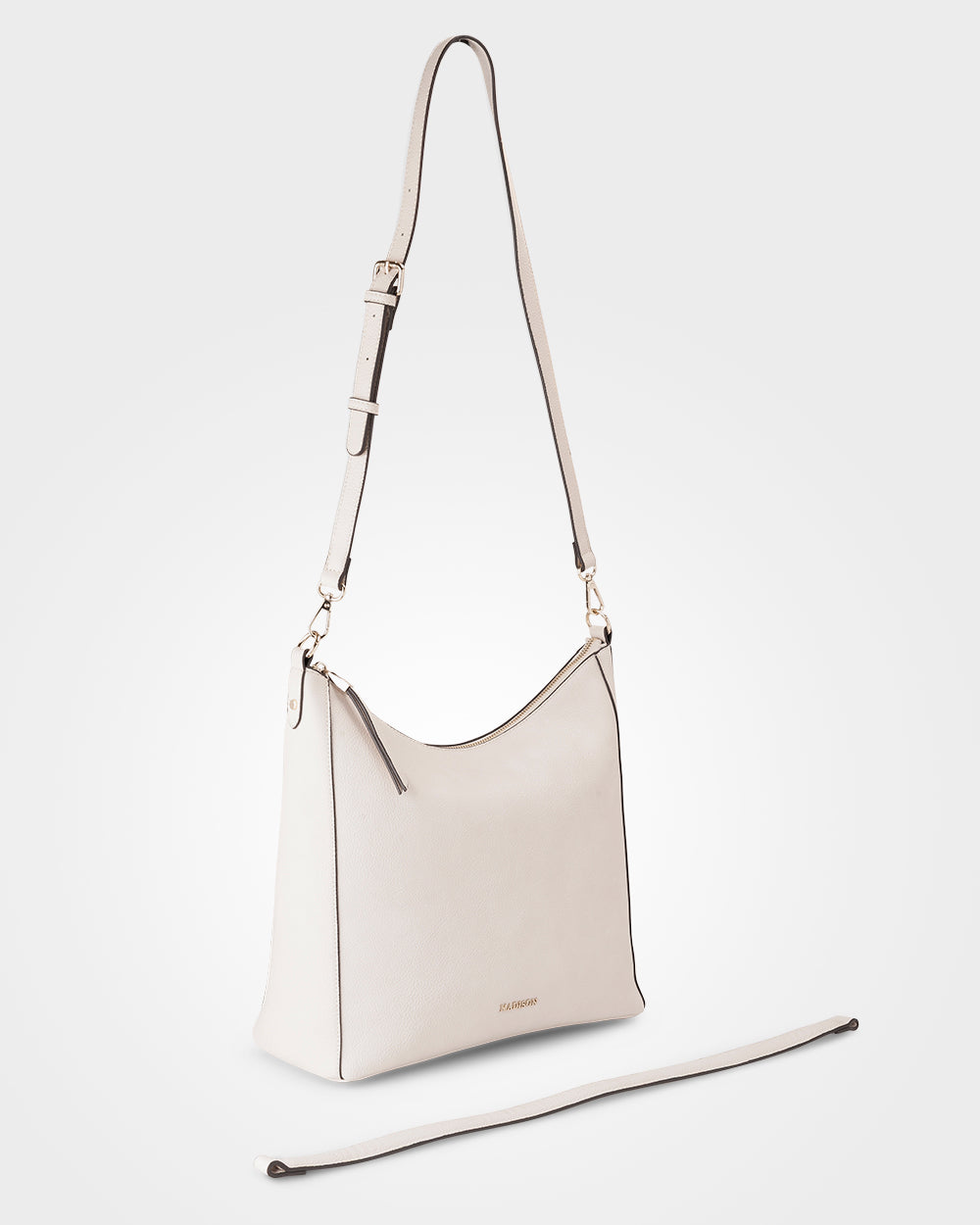 Renata Large Hobo Shoulder Bag With Crossbody Strap-Handbags-PEROZ Accessories