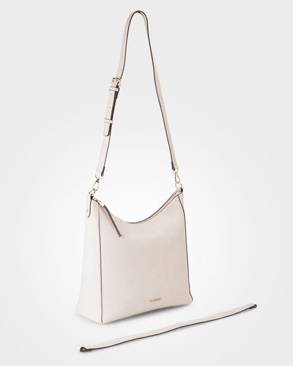 Renata Large Hobo Shoulder Bag With Crossbody Strap-Handbags-PEROZ Accessories