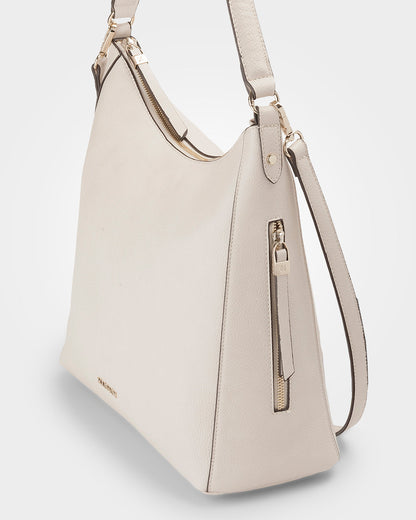 Renata Large Hobo Shoulder Bag With Crossbody Strap-Handbags-PEROZ Accessories