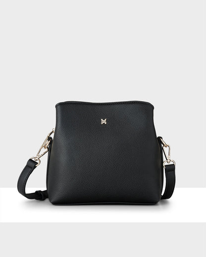 Danni Small 3 Compartment Bucket Crossbody Bag-Handbags-PEROZ Accessories