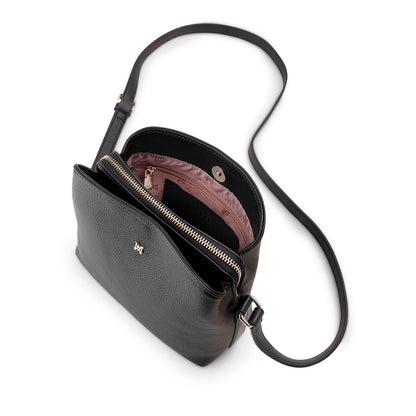 Danni Small 3 Compartment Bucket Crossbody Bag-Handbags-PEROZ Accessories