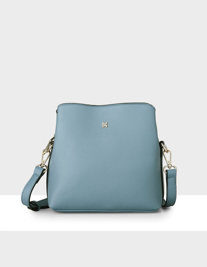 Danni Small 3 Compartment Bucket Crossbody Bag-Handbags-PEROZ Accessories