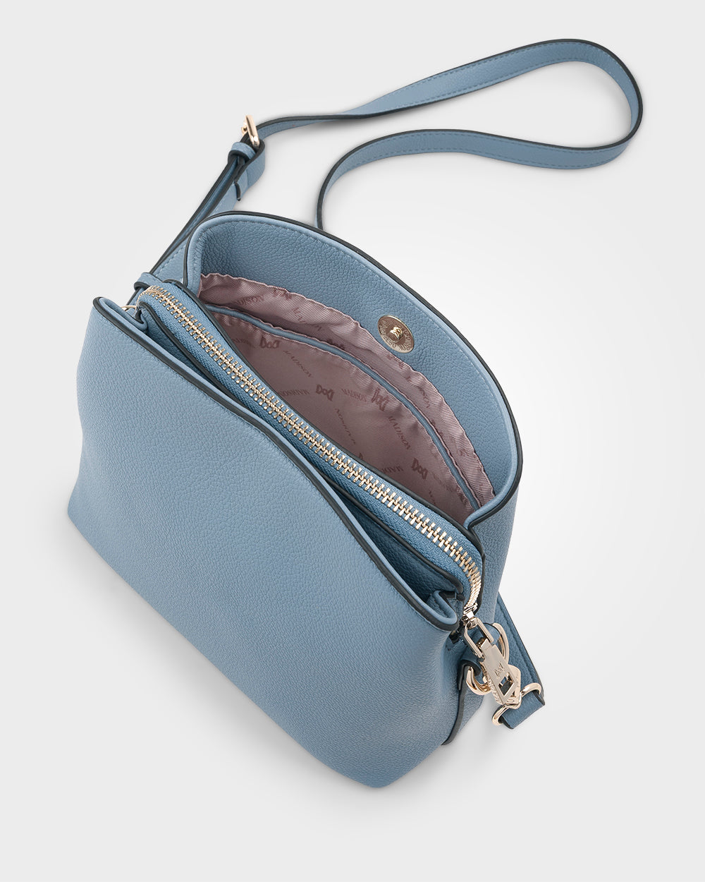 Danni Small 3 Compartment Bucket Crossbody Bag-Handbags-PEROZ Accessories