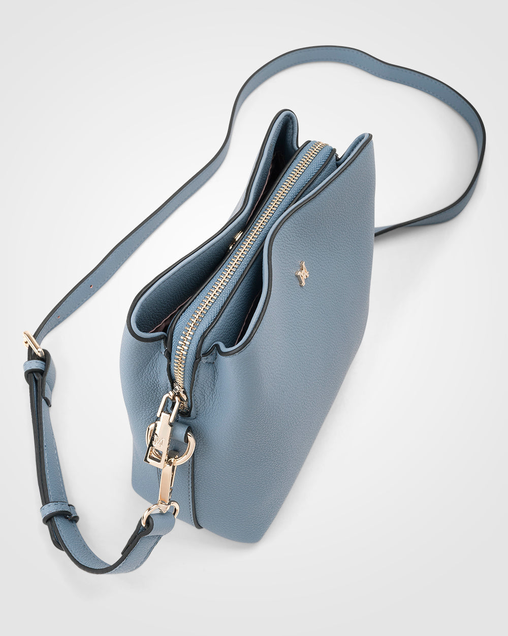 Danni Small 3 Compartment Bucket Crossbody Bag-Handbags-PEROZ Accessories