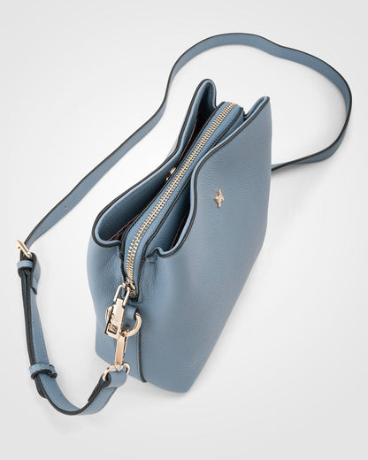 Danni Small 3 Compartment Bucket Crossbody Bag-Handbags-PEROZ Accessories