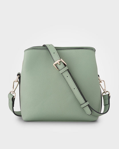 Danni Small 3 Compartment Bucket Crossbody Bag-Handbags-PEROZ Accessories