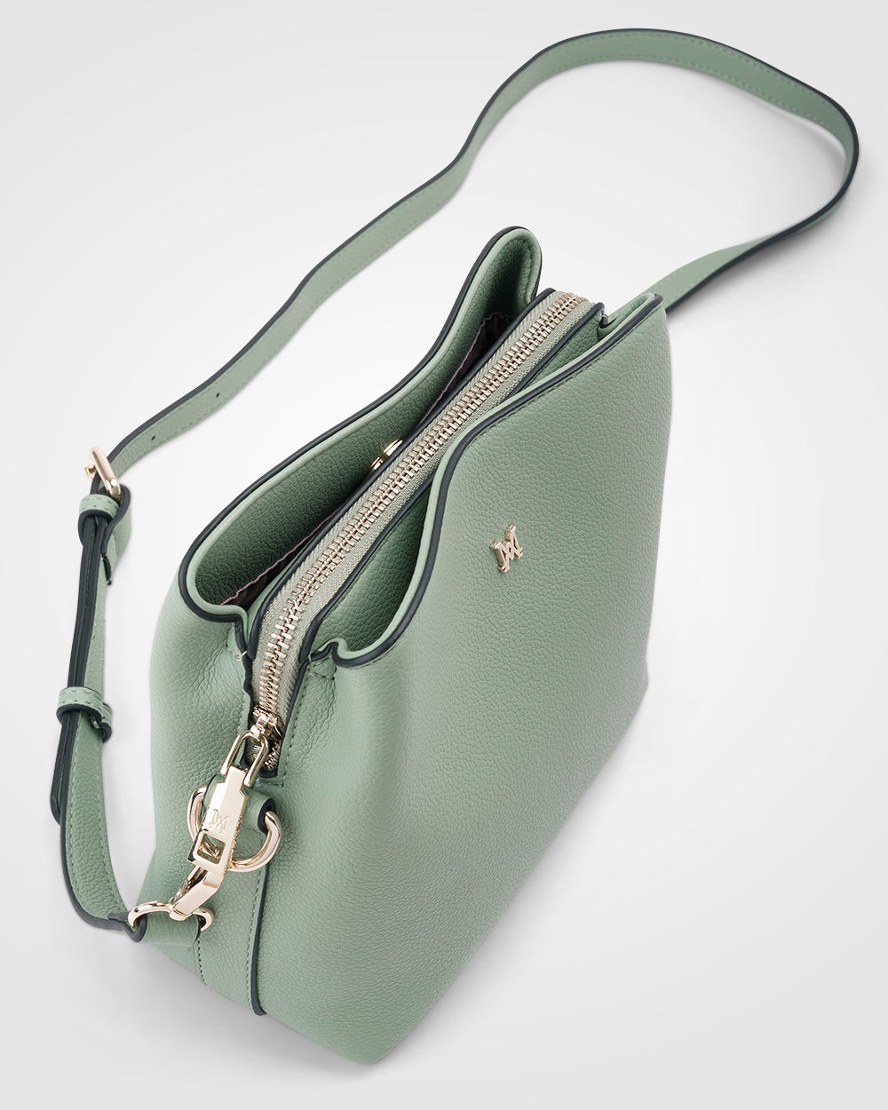 Danni Small 3 Compartment Bucket Crossbody Bag-Handbags-PEROZ Accessories